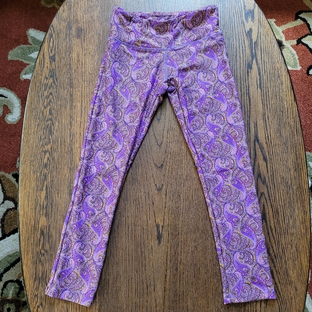 Quiet Storm Surf Shop Purple Printed Leggings Size Women's XS